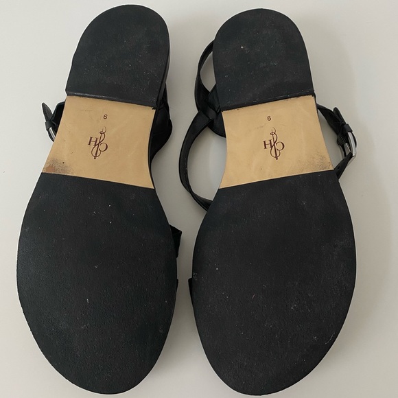 Cole Haan Black Leather Sandles - Picture 5 of 5
